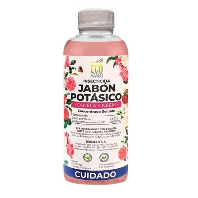 Ecomambo Jabón Potásico x 500 cc. (Canela Y Neem)